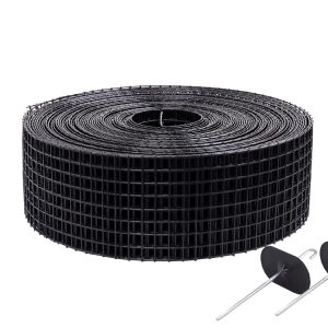 Rotak 6in x 100ft Solar Panel Bird Critter Guard Roll Kit with 100 Fastener Solar Clips | Heavy Duty Galvanized Black PVC Coated ½ inch Wire Roll Mesh | Prevents Birds Nesting Under Solar Panels…