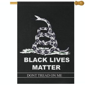 Joysay Double Sided Garden Flag – Black Lives Matter Flag BLM Justice George Floyed Vertical Flag House Yard Decor Banner 28 x 40 Inch