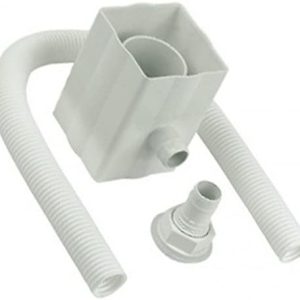 White Rainwater Diverter Kit Fits Round and Square Down Pipes