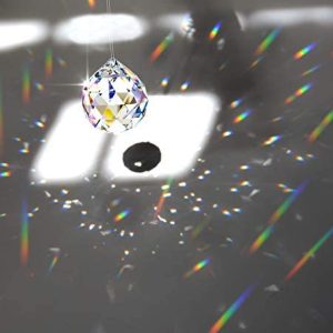 SINEHE Clear Crystal Prism Ball Rainbow Suncatchers Window Prisms Suncatcher, 40MM / 3 Pack
