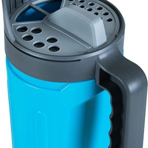 TIPU Hand Spreader Shaker, Handheld Spreader for Salt, Ice & Snow Melt, De-Icer, Seed and Fertilizer, Multiple Adjustable Opening Sizes – Up to 80 Oz