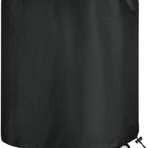 NETUME Barbecue Cover Kettle BBQ Cover Waterproof and Heavy Duty Gas Grill Covers Round Outdoor Garden Grill Protection Windproof, UV & Water-Resistant, with Drawstring Cord (71x73cm) Black