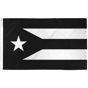3×5 Puerto Rico Black Polyester Flag PR independence Rican Banner Commonwealth
