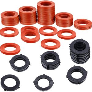 Garden Hose Washer Heavy Duty Rubber Washer Seals Fit All Standard 3/4 Inch Garden Hose and Water Faucet Fittings,32Packs