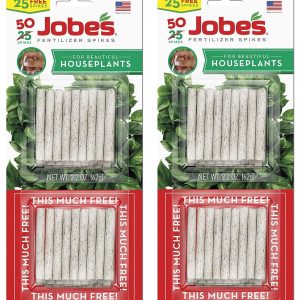 Jobe’s 5001T Houseplant Indoor Fertilizer Food Spikes, 50 Pack(2)