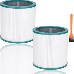 Replacement TP02 Air Purifier Filters Compatible with All Dyson Pure Cool Link Models TP01, TP02, TP03, BP01, AM11 Tower Purifier Part # 968126-03 305158-01, 305159-01, 308400-01, 308401-01(2 Pack)