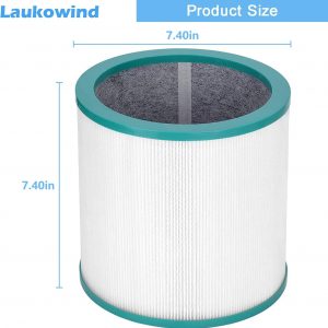 Replacement TP02 Air Purifier Filters Compatible with All Dyson Pure Cool Link Models TP01, TP02, TP03, BP01, AM11 Tower Purifier Part # 968126-03 305158-01, 305159-01, 308400-01, 308401-01(2 Pack)