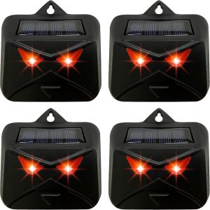 KEXMY 4 Packs Animal Repellent – Solar Powered Motion Lights